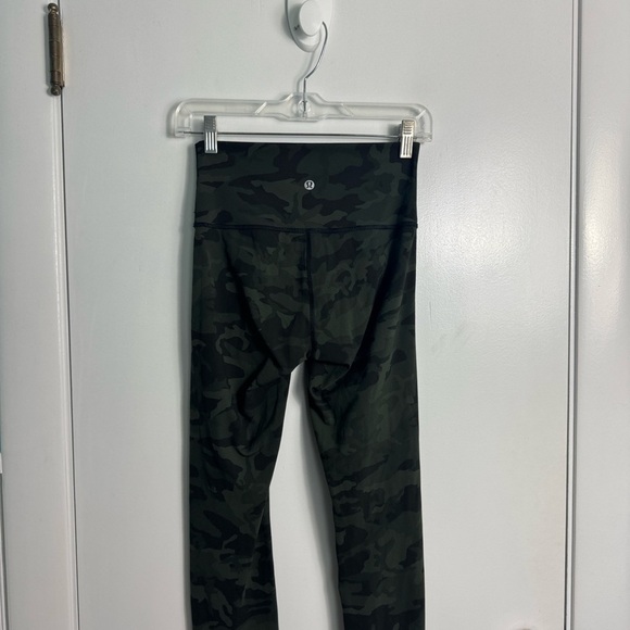 Lululemon Wunder Under High-Rise Tight 28" Incognito Camo Multi Gator Green 4 - Picture 4 of 11